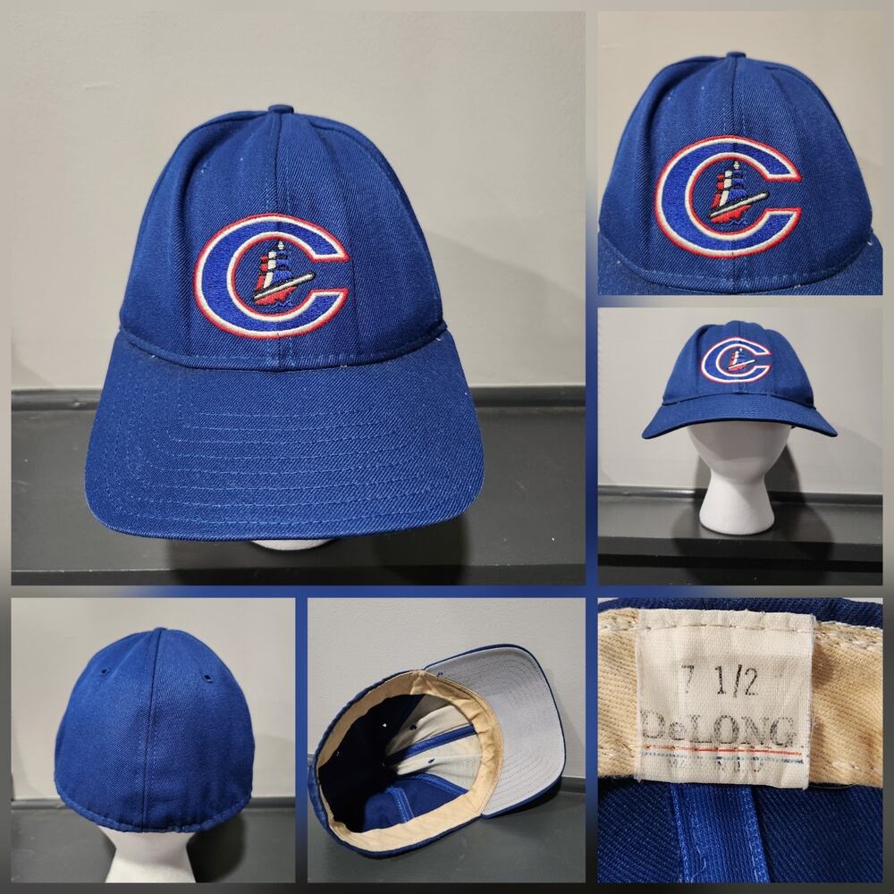 VTG 80s? Columbus Clippers MiLB Minor League‎ Baseball Delong Mens 7 1/2 Hat Cap